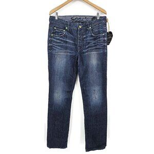 New Stitch's Black Label Dakota Denim Jeans Mens 32 x 34 Blue Pants Button Fly